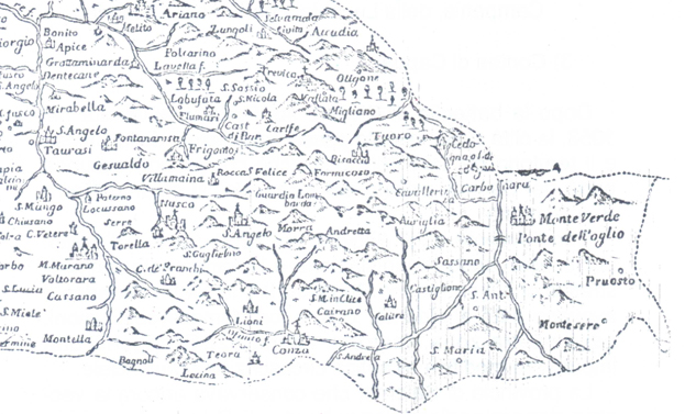 immagine Cartografia storica dell'area della Baronia