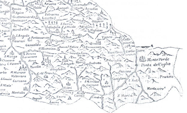 Cartografia storica dell'area della Baronia immagine Cartografia storica dell'area della Baronia